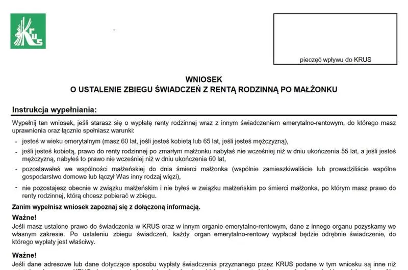 Emerytury i renty KRUS