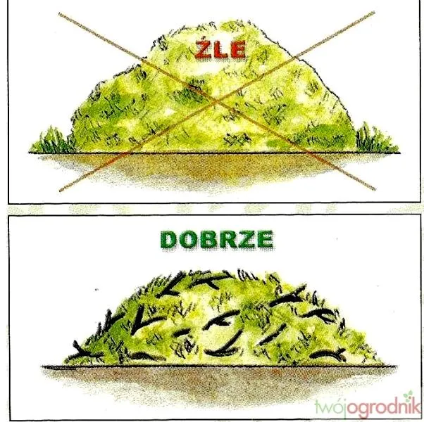 Kompostowanie skoszonej trawy